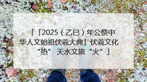 「2025（乙巳）年公祭中华人文始祖伏羲大典」伏羲文化“热” 天水文旅“火”