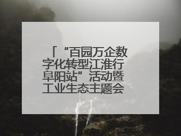 “百园万企数字化转型江淮行阜阳站”活动暨工业生态主题会议成功举办