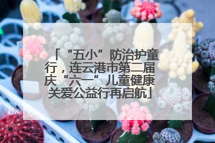“五小”防治护童行，连云港市第二届庆“六一”儿童健康关爱公益行再启航