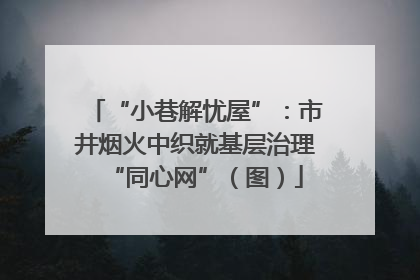“小巷解忧屋”：市井烟火中织就基层治理“同心网”（图）