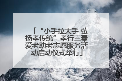 “小手拉大手 弘扬孝传统”孝行三秦爱老助老志愿服务活动启动仪式举行