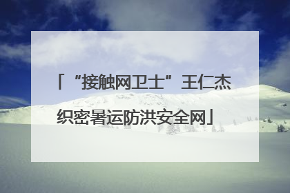 “接触网卫士”王仁杰织密暑运防洪安全网