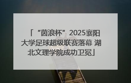 “茵浪杯”2025襄阳大学足球超级联赛落幕 湖北文理学院成功卫冕