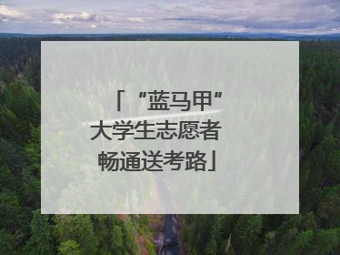 “蓝马甲”大学生志愿者畅通送考路