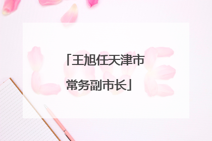 王旭任天津市常务副市长