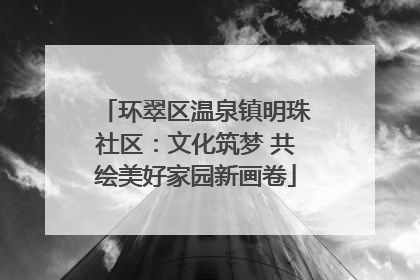 环翠区温泉镇明珠社区：文化筑梦 共绘美好家园新画卷