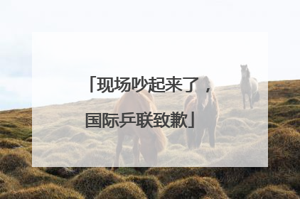 现场吵起来了，国际乒联致歉