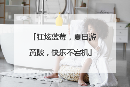狂炫蓝莓，夏日游黄陂，快乐不宕机