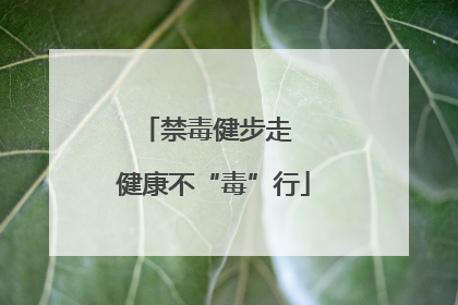 禁毒健步走  健康不“毒”行