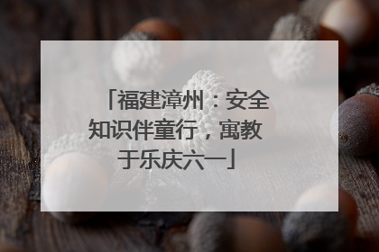福建漳州：安全知识伴童行，寓教于乐庆六一