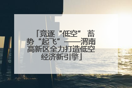 竞逐“低空” 蓄势“起飞”——渭南高新区全力打造低空经济新引擎