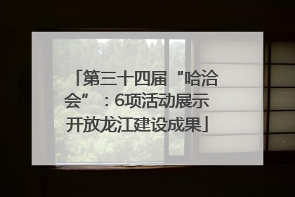 第三十四届“哈洽会”：6项活动展示开放龙江建设成果