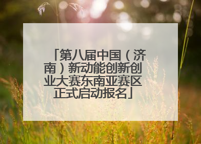 第八届中国（济南）新动能创新创业大赛东南亚赛区正式启动报名