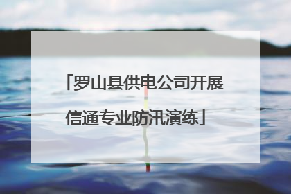 罗山县供电公司开展信通专业防汛演练