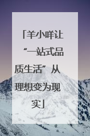羊小咩让“一站式品质生活”从理想变为现实