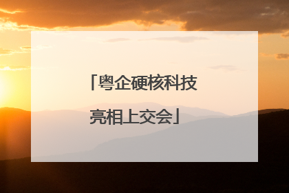 粤企硬核科技亮相上交会