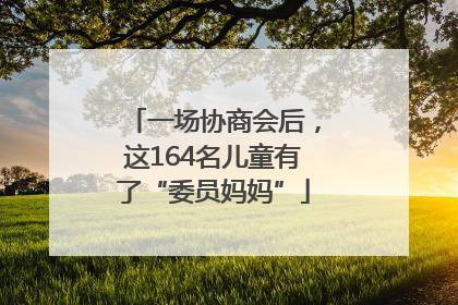 一场协商会后，这164名儿童有了“委员妈妈”