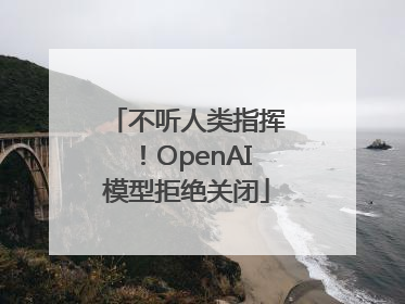 不听人类指挥！OpenAI模型拒绝关闭