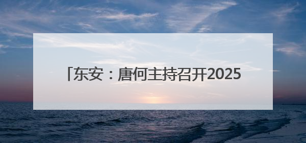 东安：唐何主持召开2025年第16次县委常委会会议