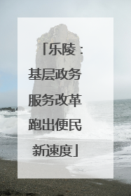 乐陵：基层政务服务改革跑出便民新速度