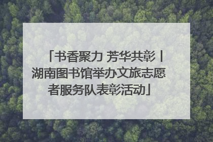 书香聚力 芳华共彰丨湖南图书馆举办文旅志愿者服务队表彰活动