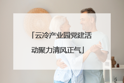 云冷产业园党建活动聚力清风正气