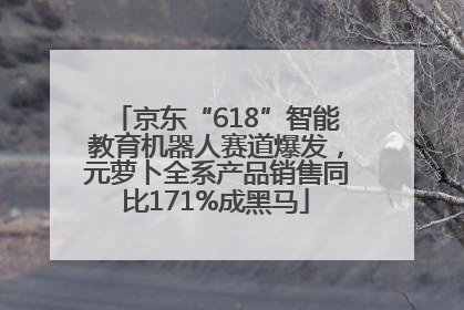 京东“618”智能教育机器人赛道爆发，元萝卜全系产品销售同比171%成黑马