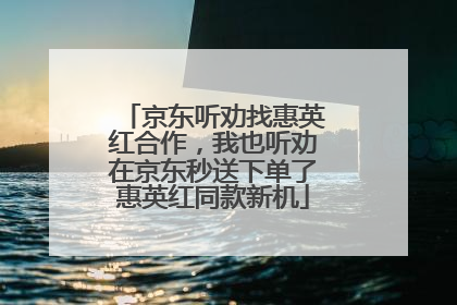 京东听劝找惠英红合作，我也听劝在京东秒送下单了惠英红同款新机