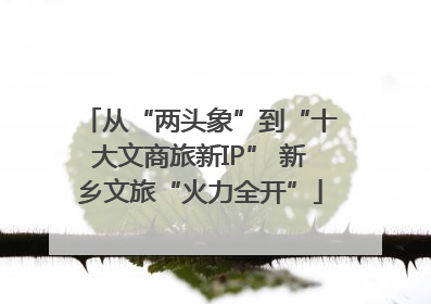 从“两头象”到“十大文商旅新IP” 新乡文旅“火力全开”