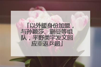 以外援身份加盟，与孙颖莎、蒯曼等组队，平野美宇发文回应重返乒超