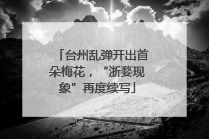 台州乱弹开出首朵梅花，“浙婺现象”再度续写