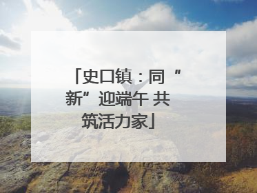 史口镇：同“新”迎端午 共筑活力家