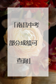 南昌中考部分成绩可查询