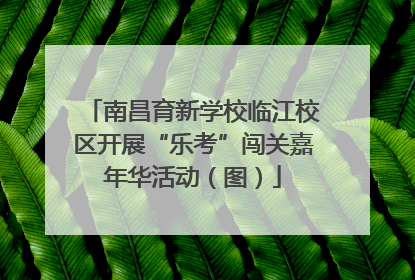 南昌育新学校临江校区开展“乐考”闯关嘉年华活动（图）