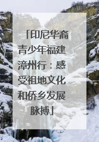 印尼华裔青少年福建漳州行：感受祖地文化和侨乡发展脉搏