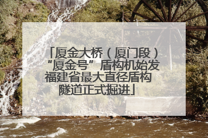 厦金大桥（厦门段）“厦金号”盾构机始发 福建省最大直径盾构隧道正式掘进