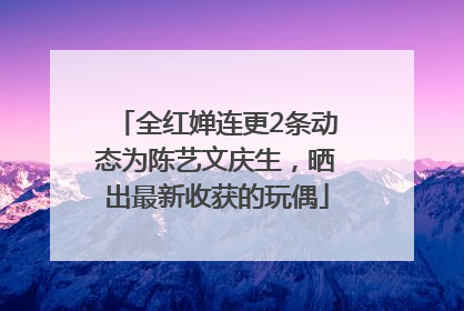 全红婵连更2条动态为陈艺文庆生，晒出最新收获的玩偶