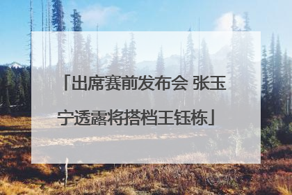 出席赛前发布会 张玉宁透露将搭档王钰栋