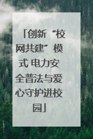 创新“校网共建”模式 电力安全普法与爱心守护进校园