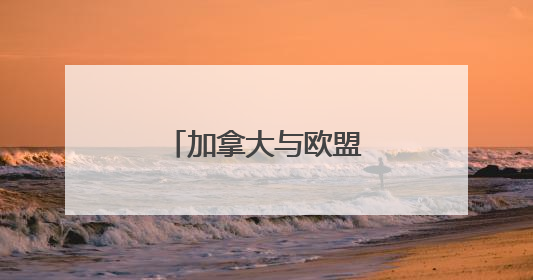 加拿大与欧盟签署防务协议