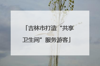 吉林市打造“共享卫生间”服务游客