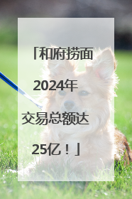 和府捞面2024年交易总额达25亿！