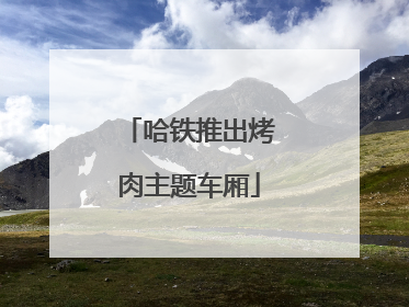 哈铁推出烤肉主题车厢