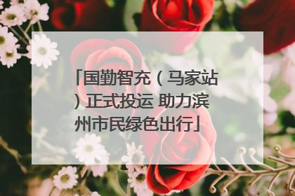 国勤智充（马家站）正式投运 助力滨州市民绿色出行