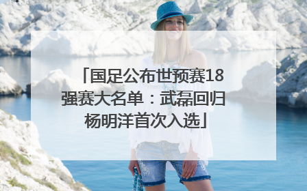 国足公布世预赛18强赛大名单：武磊回归 杨明洋首次入选