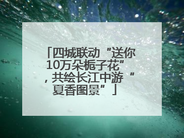 四城联动“送你10万朵栀子花”，共绘长江中游“夏香图景”