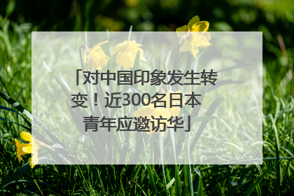 对中国印象发生转变！近300名日本青年应邀访华