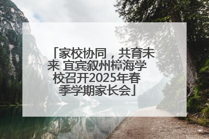 家校协同，共育未来 宜宾叙州樟海学校召开2025年春季学期家长会
