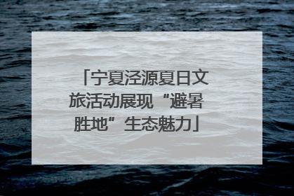 宁夏泾源夏日文旅活动展现“避暑胜地”生态魅力