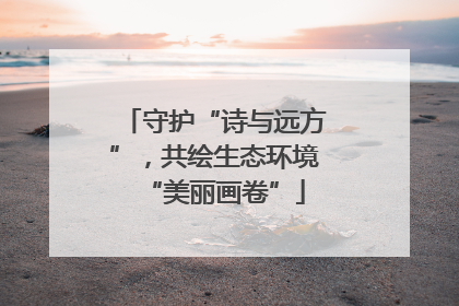 守护“诗与远方”，共绘生态环境“美丽画卷”